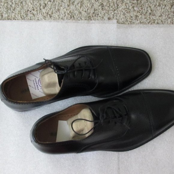 NWOT Magnanni Men\'s Black Oxfords/Derbys Leather Cap Toe Shoes Made in Spain main image 11